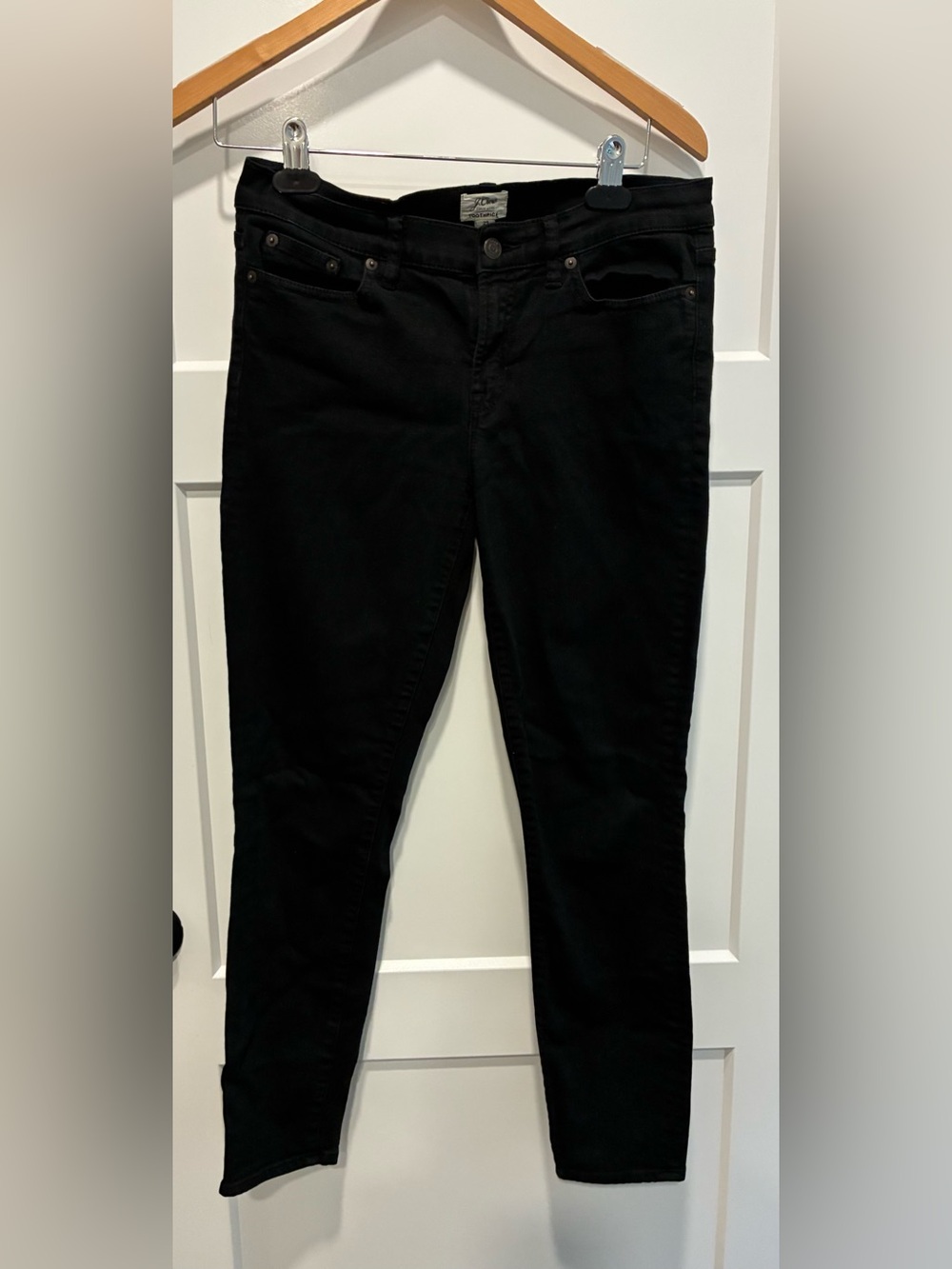 J. Crew Women’s Black toothpick Skinny Jeans size 29